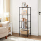 Black 5-Tier Height-Adjustable Kitchen Storage Shelf FredCo