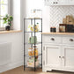 Black 5-Tier Height-Adjustable Kitchen Storage Shelf FredCo