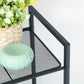 Black 5-tier Metal Storage Rack for Kitchen FredCo