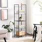 Black 5-tier Metal Storage Rack for Kitchen FredCo