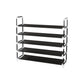 Black 5 Tiers Shoe Rack FredCo
