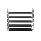 Black 5 Tiers Shoe Rack FredCo