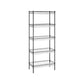 Black 59 inch Metal Storage Shelf FredCo