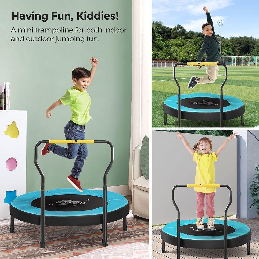 Black & Blue 3ft Trampoline for Children FredCo