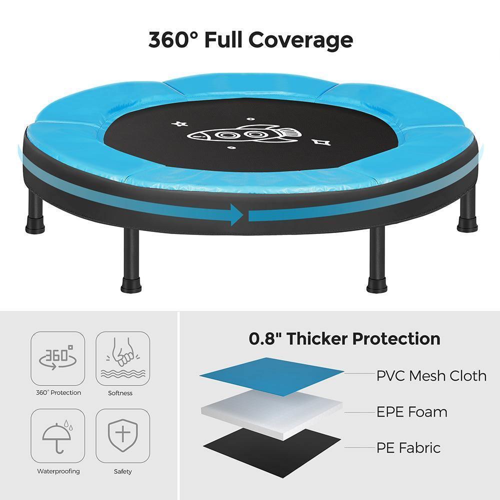 Black & Blue 3ft Trampoline for Children FredCo