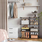 Black & Brown Cube Storage with Metal Wire for Shoes FredCo