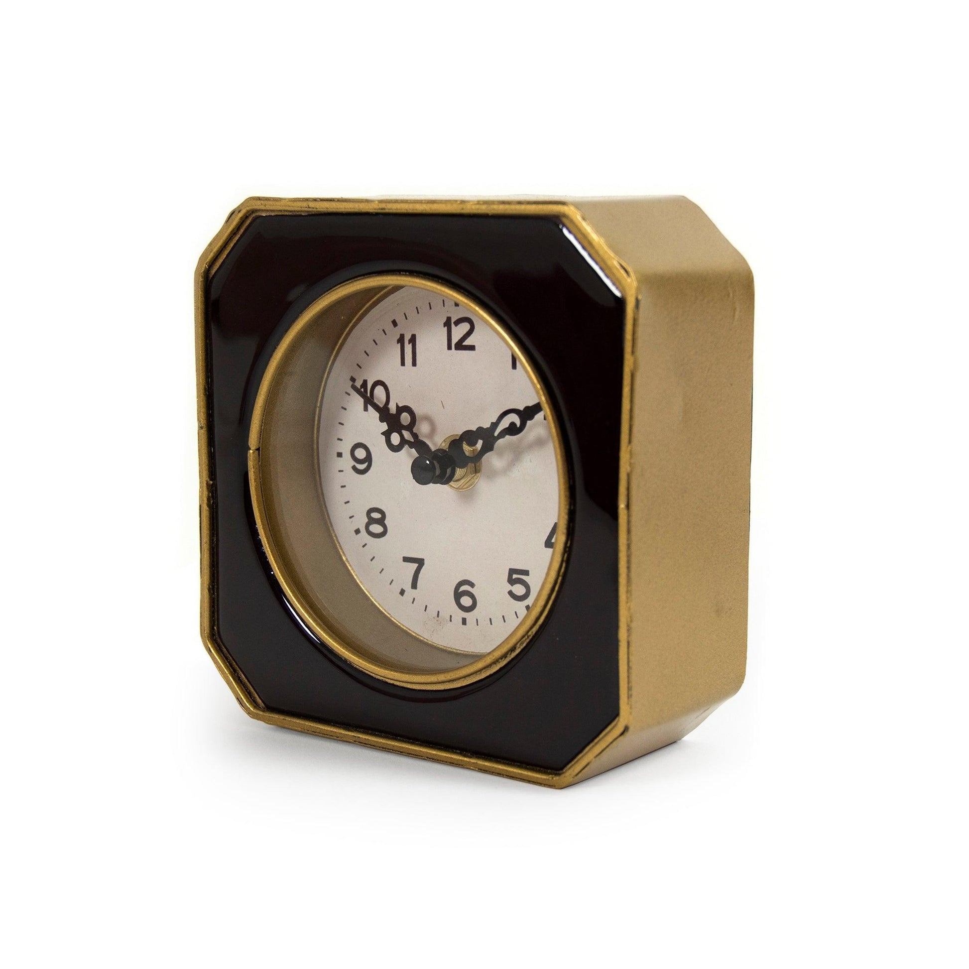 Black and Gold Clock PC072 FredCo