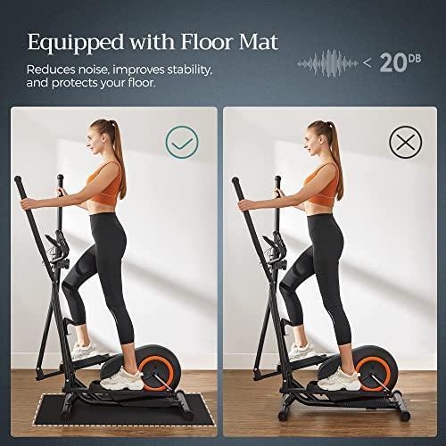 Black & Organge Elliptical Trainer for Home Use FredCo