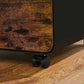 Black & Rustic Brown File Cabinet with 2 Drawers FredCo