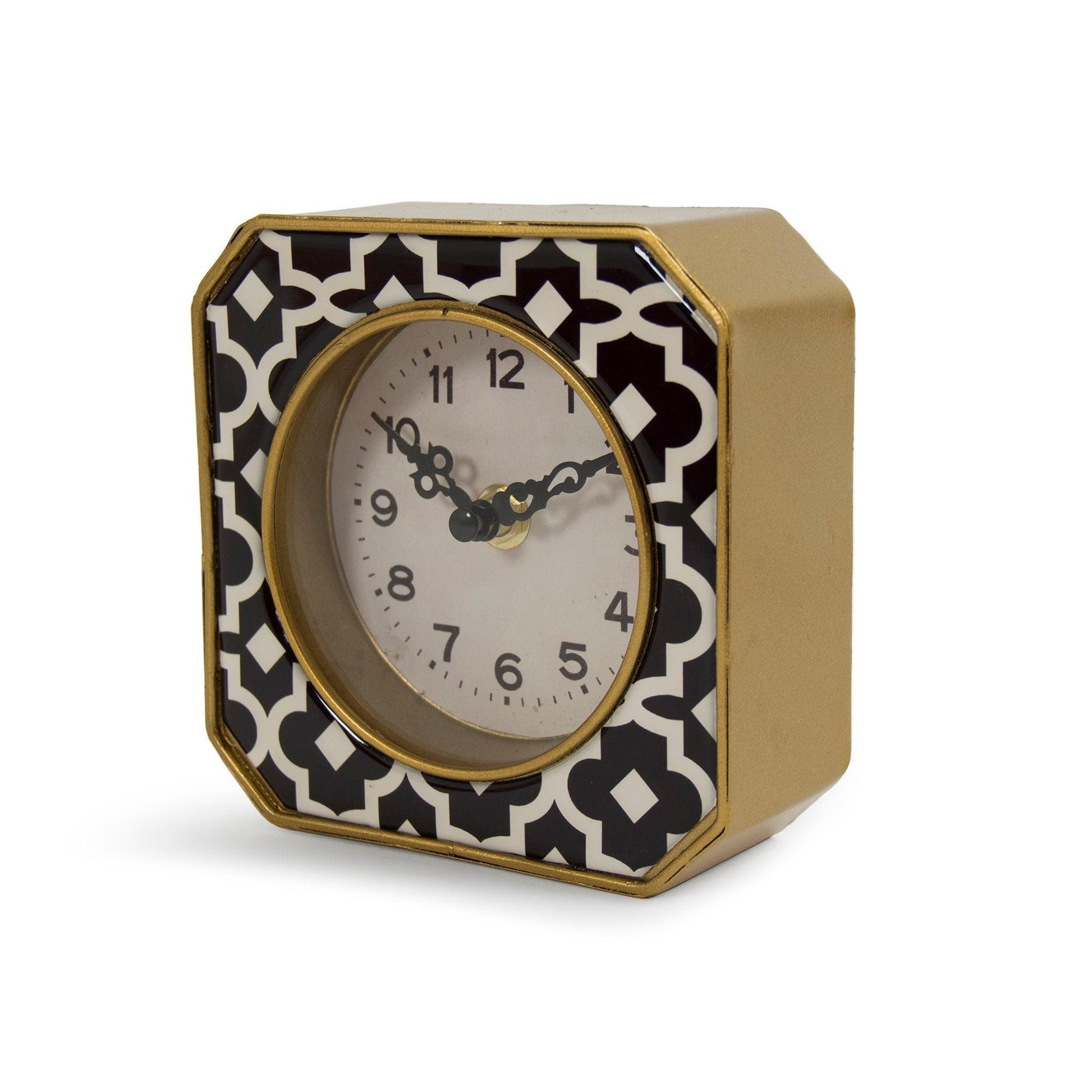 Black and White Pattern Clock PC073 FredCo