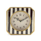 Black and White Striped Clock PC071 FredCo