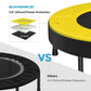 Black & Yellow Mini Trampoline with Handlebar for Kids FredCo