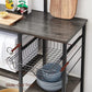 Black Baker's Rack, Charcoal Gray FredCo