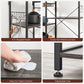 Black Baker's Rack, Charcoal Gray FredCo