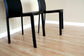 Black Burridge Leather Dining Chair (Set of 2) FredCo