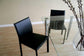Black Burridge Leather Dining Chair (Set of 2) FredCo