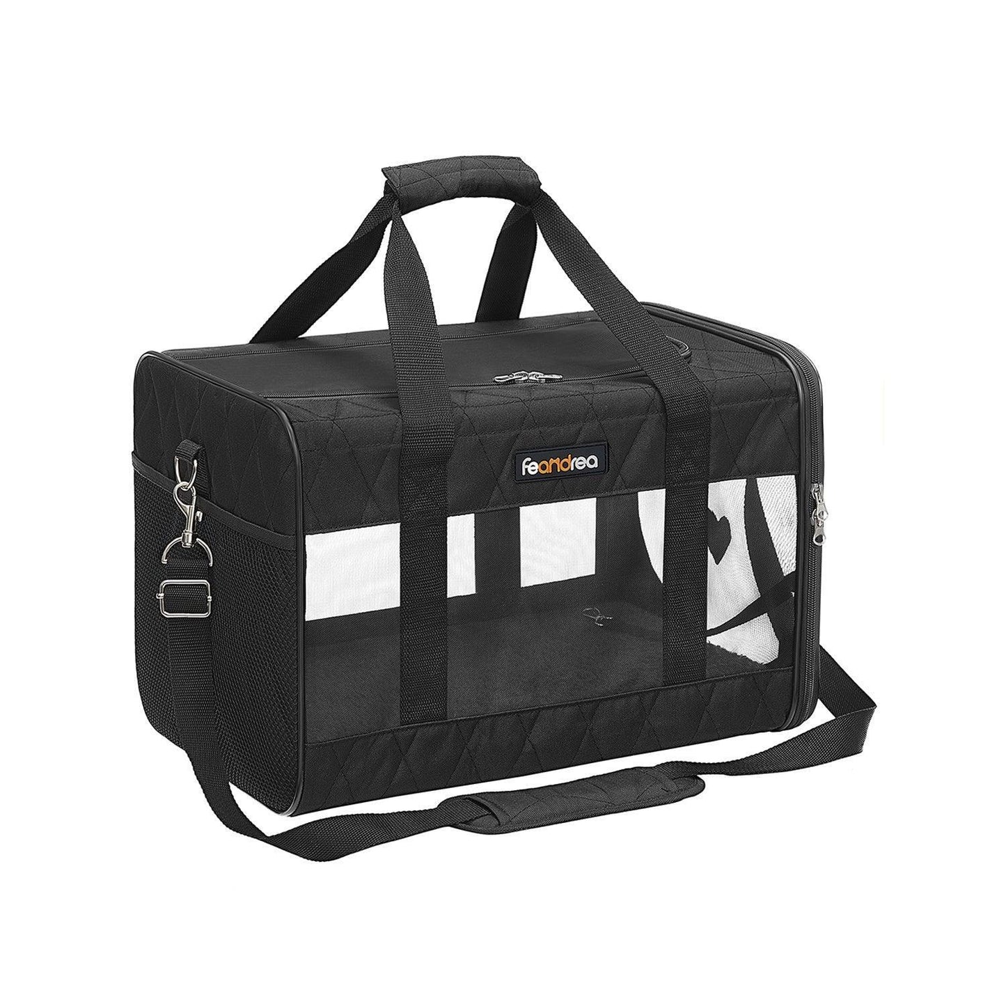 Black Cat Carrier for Travel 17 Inch FredCo