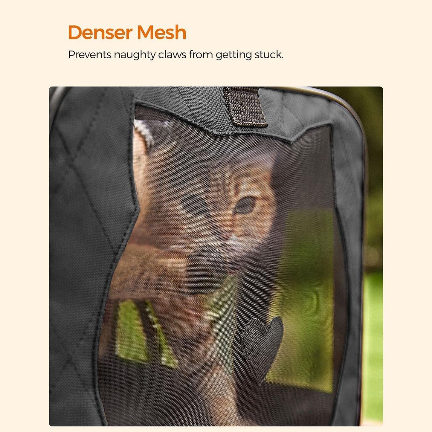 Black Cat Carrier for Travel 17 Inch FredCo