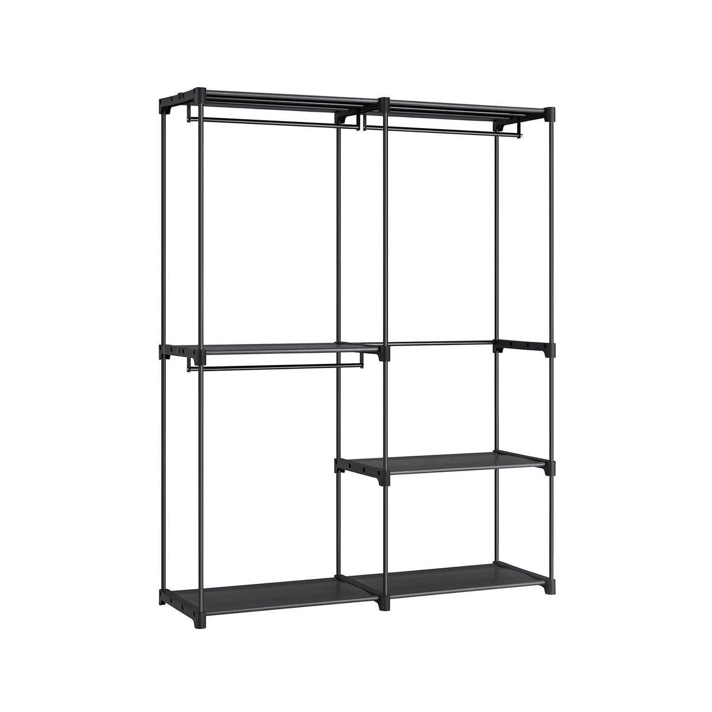 Black Clothes Rack, 71 inch FredCo