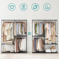 Black Clothes Rack, 71 inch FredCo