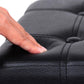 Black Faux Leather Ottoman FredCo
