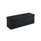 Black Folding Storage Ottoman Bench, 43 Inches FredCo