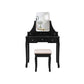 Black Frameless Mirror Vanity Set FredCo