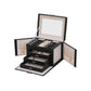 Black Jewelry Box with Drawers & Lock FredCo