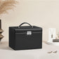 Black Jewelry Box with Drawers & Lock FredCo