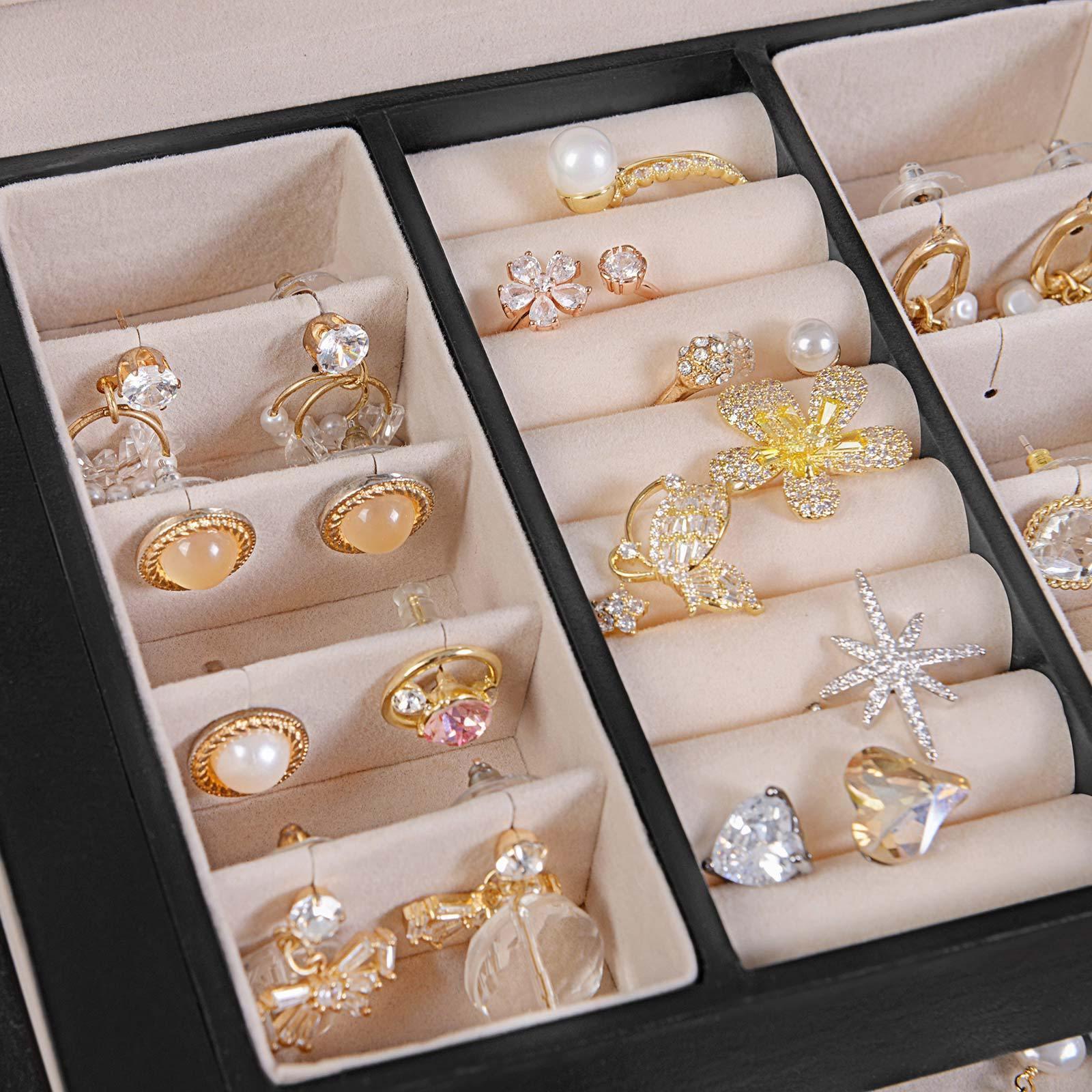 Black Jewelry Box with Lock FredCo