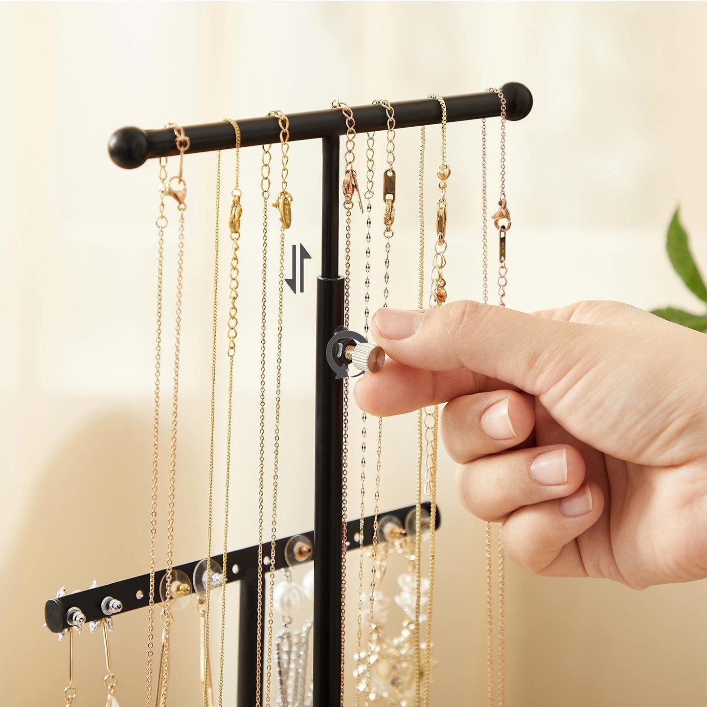 Black Jewelry Display Stand for Women FredCo