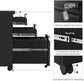 Black Mobile File Cabinet with Lock FredCo
