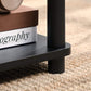 Black Set of 2 Accent Table with Shelf FredCo