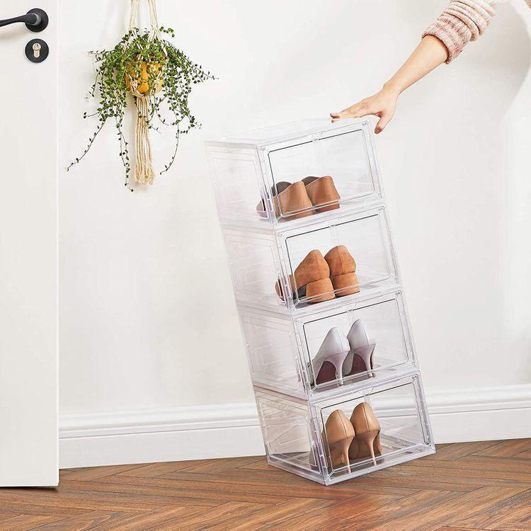 Black Shoe Boxes Set of 6 FredCo