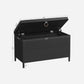 Black Storage Bench with Cushion Lid FredCo