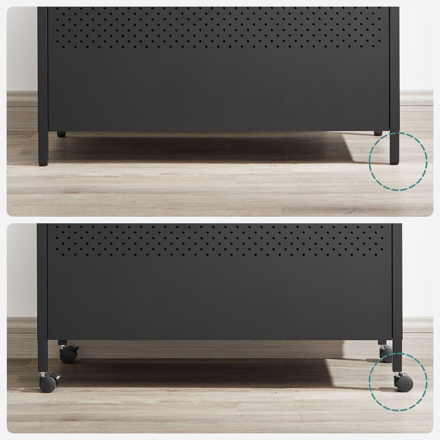 Black Storage Bench with Cushion Lid FredCo