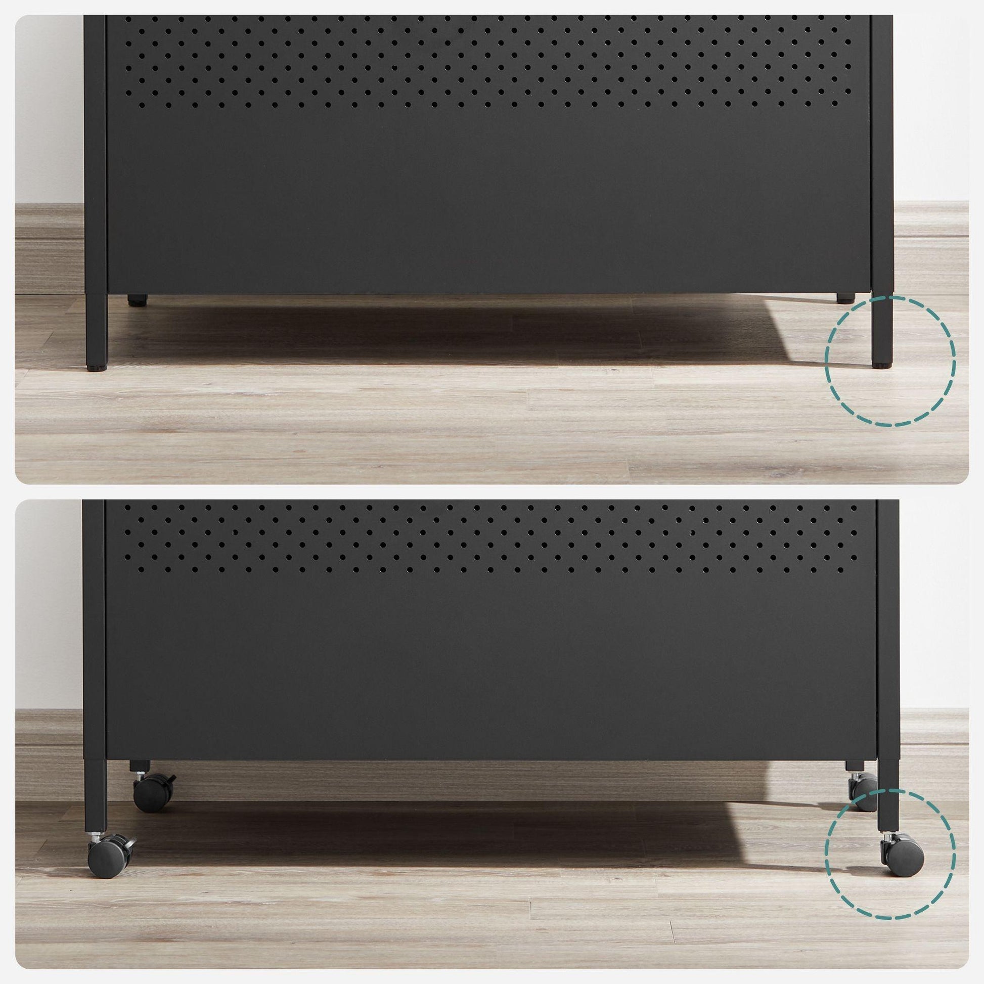 Black Storage Bench with Cushion Lid FredCo