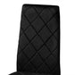 Blaise Modern Luxe and Glam Black Velvet Fabric Upholstered and Gold Finished Metal 4-Piece Dining Chair Set FredCo