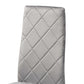 Blaise Modern Luxe and Glam Grey Velvet Fabric Upholstered and Gold Finished Metal 4-Piece Dining Chair Set FredCo