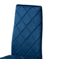Blaise Modern Luxe and Glam Navy Blue Velvet Fabric Upholstered and Gold Finished Metal 4-Piece Dining Chair Set FredCo