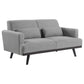 Blake 2-piece Upholstered Living Room Set with Track Arms Sharkskin and Dark Brown 511121-S2 Coaster FredCo