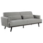 Blake 3-piece Upholstered Living Room Set with Track Arms Sharkskin and Dark Brown 511121-S3 Coaster FredCo