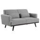 Blake 3-piece Upholstered Living Room Set with Track Arms Sharkskin and Dark Brown 511121-S3 Coaster FredCo