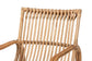 Blanca Modern Bohemian Natural Rattan Accent Chair FredCo