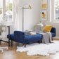 Blue Sleeper Sofa with Adjustable Backrest FredCo
