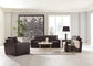 Boardmead 3-piece Track Arms Living Room Set Dark Brown 506801-S3 Coaster FredCo