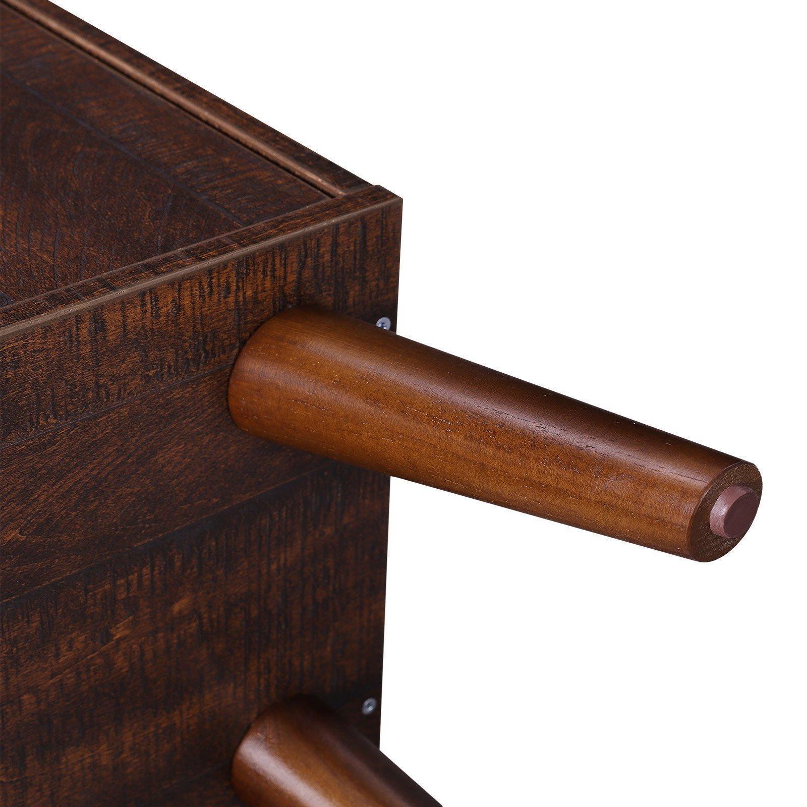 Bookcase Walnut Color 47" Tall FredCo