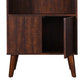 Bookcase Walnut Color 47" Tall FredCo