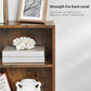 Bookshelf Rustic Brown, 3 Tier FredCo