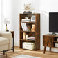 Bookshelf Rustic Brown 4 Shelf FredCo